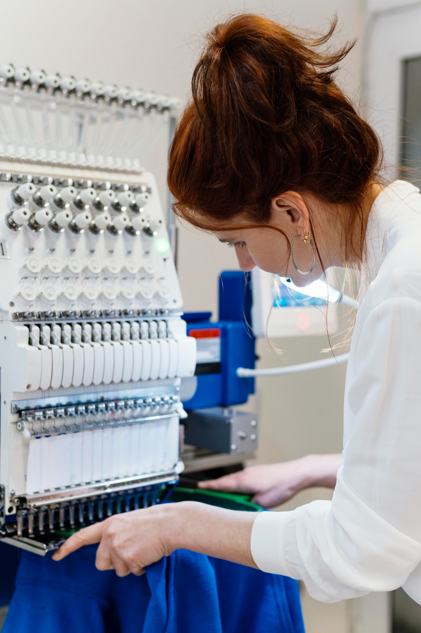 Arbeit an der Maschine